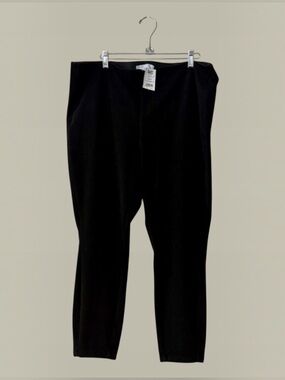 🆕 Encore by Idina Menzel Black Knit Denim Legging *NWT* $79 Large-Petite QVC